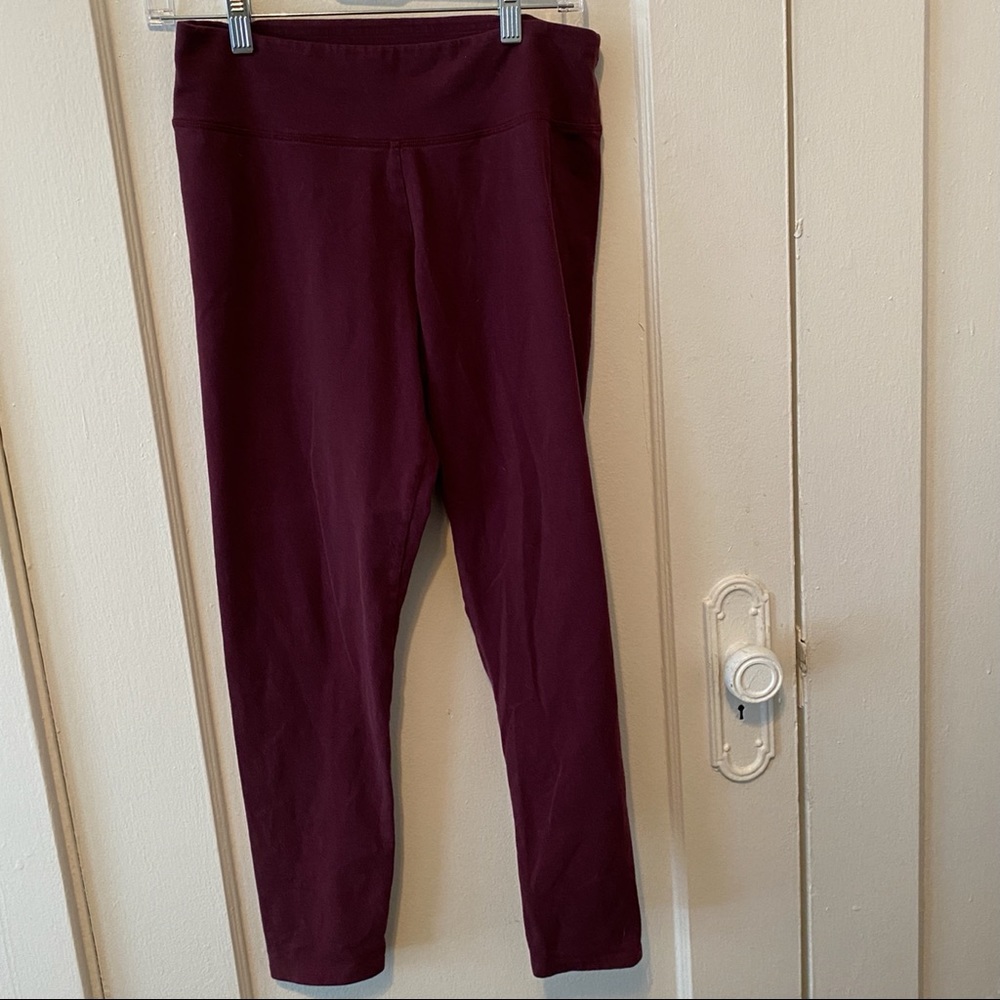 Aerie Dark Purple Yoga Leggings Sz L